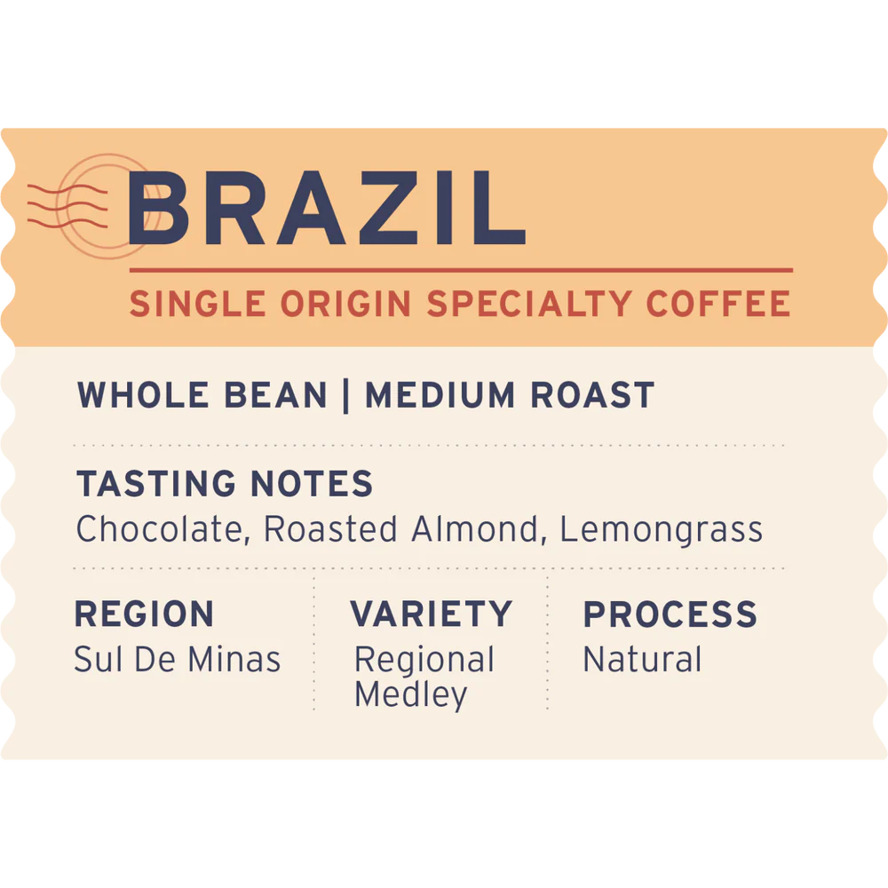 Brazil coffee label